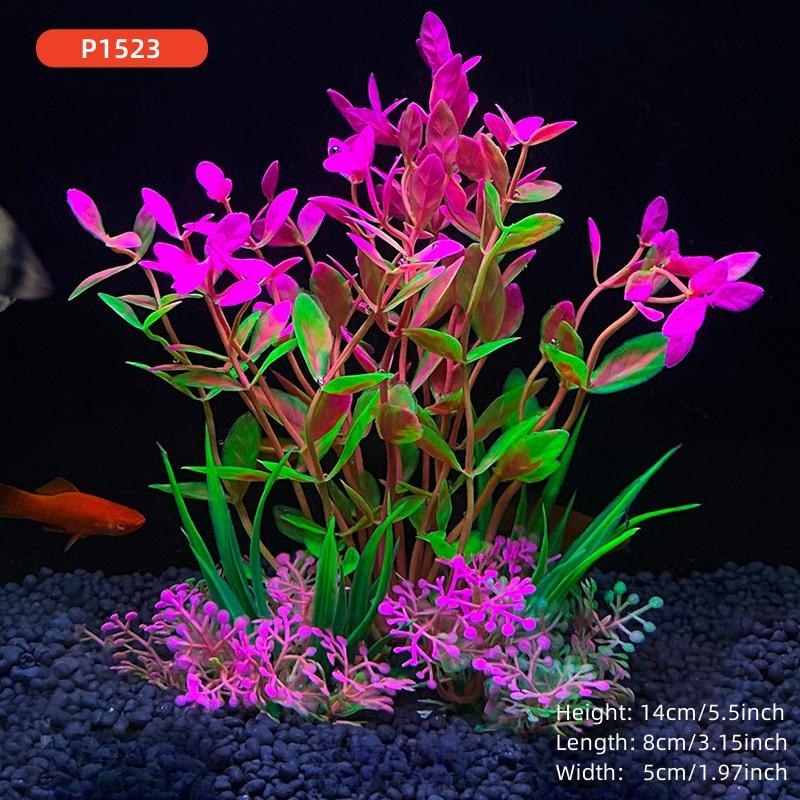 14cm/5.5inch Fish Tank Simulation Plant Aquarium Artificial DIY Decor Plants Water Grass Fish tank decorations