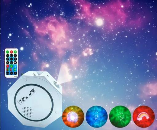 Star Projector Night Light for Home Children's Room Gift Octagon