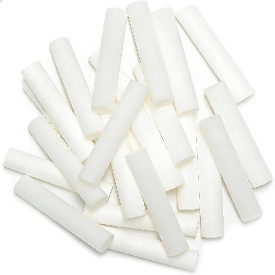 24Pack Wick Essential Oil Inhaler Replacement Kit, 4 cm (1 5/8 inch) Blank Nasal Sticks,or Essential Oil Inhalers. 2 Mini Droppers. for Essential Oil