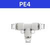 AirTAC Pneumatic Quick-Fit Tube Connectors: Y-Type & T-Type, APY/APE Sizes 4-16