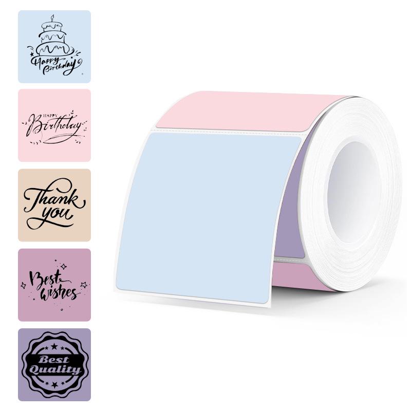 Gradient Laser Thermal Label Paper for Phomemo M220/M221/M120 - 50mm Round