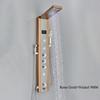 Digital Display Rainfall LED Light Shower Panel Shower Bathroom Black SPA Massage Jet With Handshower Bidet Sprayer Shower Tap