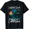 Familjesemester Retro Solnedgång Kalifornien Carlsbad Beach Herr Dam Barn T-shirt