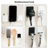 1/2/4/6Pcs Bathroom Razor Holder Storage Hook Wall Men Shaving Shaver Shelf Punch-Free Razor Rack Bathroom Accessories
