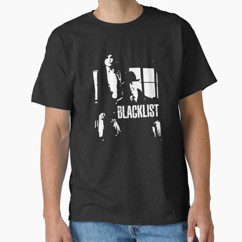 Red Reddington The Blacklist Retro tv series 100% cotton printed t shirt for men large size t