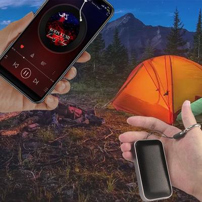 Wireless Outdoor Portable Ultra-thin Bluetooth Speaker Small Steel Cannon Mini Pocket Speaker