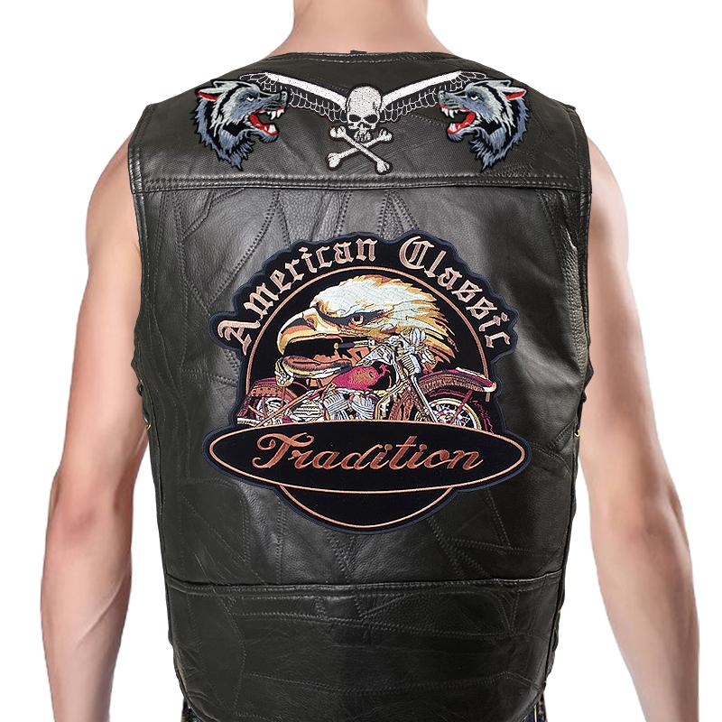 

Trendy Men s And Denim Horse Oversized Embroidered Vest With Sleeveless Personalized Casual Camisole Braiding the thread Braiding the thread 14-2 S чёрный