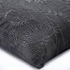 The HomeCentric Poszewka na poduszkę Szara Hmade Charcoal Grey Poszewki na poduszki Willow Design Zardozi Haftowane kwiaty Współczesne - Willow Splendor
