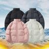 Herbst und Winter Herren Baumwollkleidung Jacke Locker Große Größe Stehkragen Verdickt Brotjacke