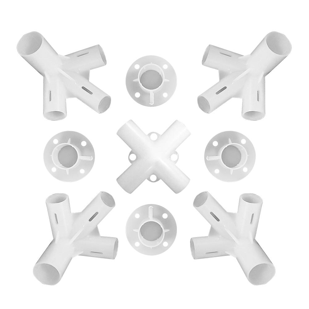 Replaceable PVC Tent Parts,Gazebo Corner Center Connector for Outdoor Camping Accessories,3x3m Awning Tent Feet Connectors