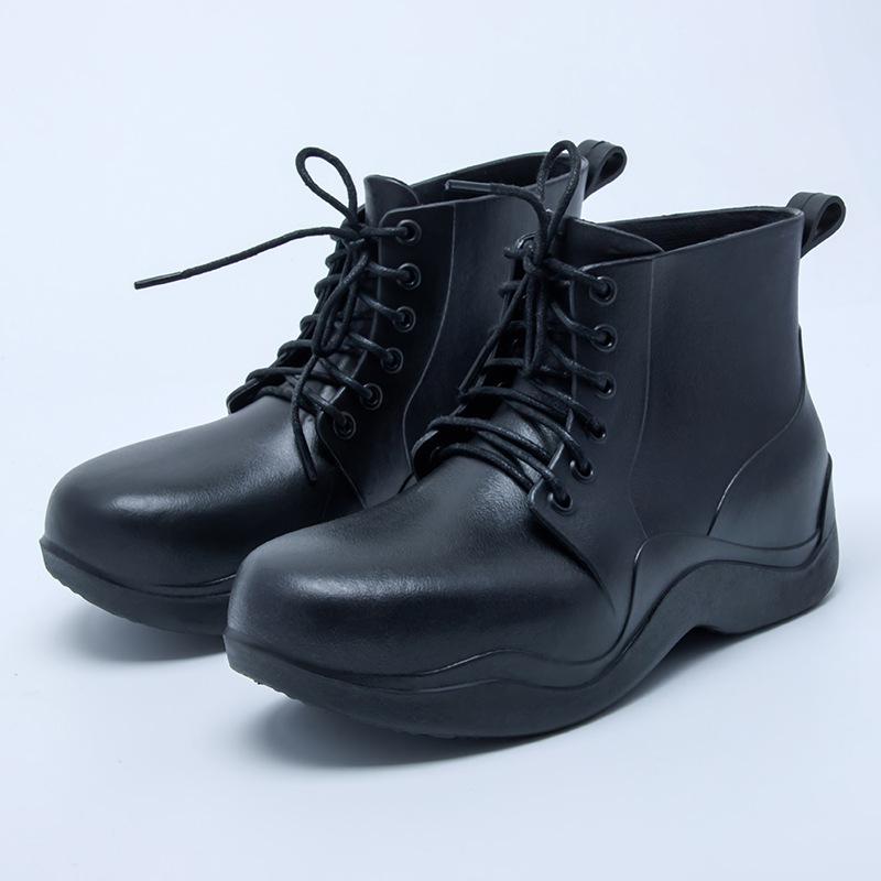 Outside wear waterproof and velvet warm adult rain boots kitchen non-slip water shoes fashionable versatile women s short rain shoes durable 36-37