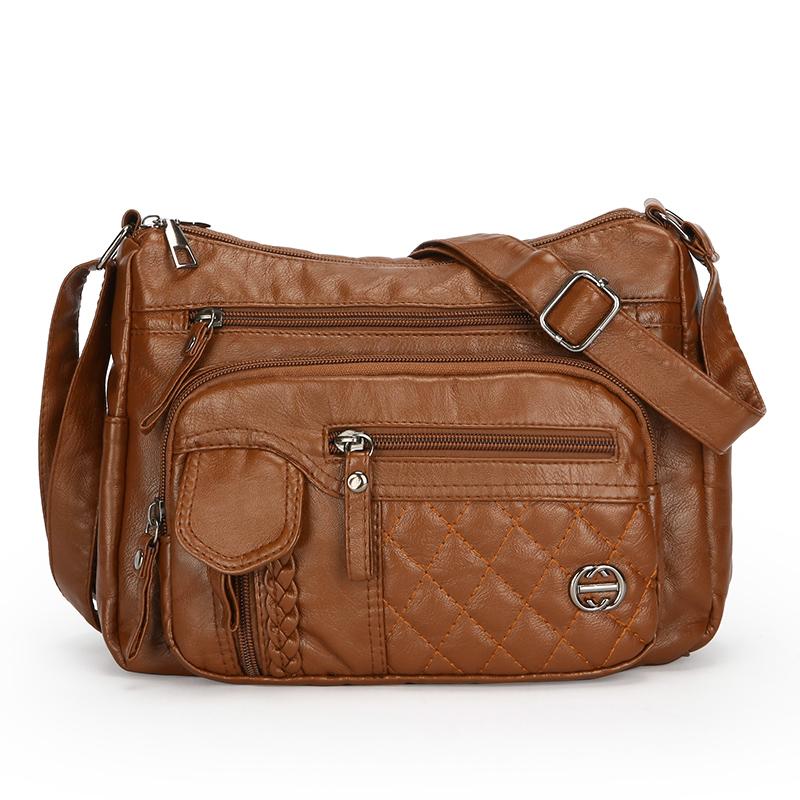 

Женская сумка ромбовидная сумка через плечо сумка через плечо сумка для мамы среднего возраста коричневый