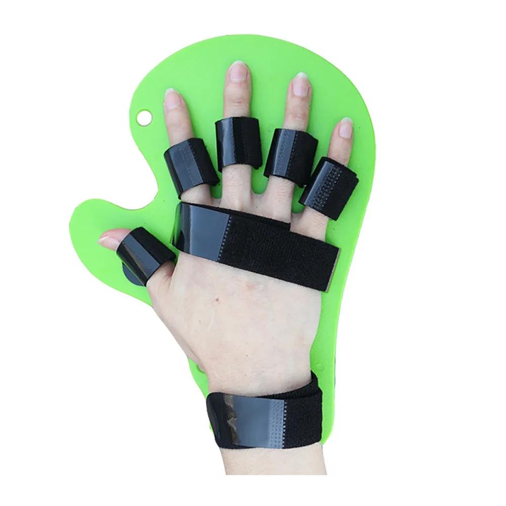 Verstelbaar Vingerbord Revalidatieapparaat voor Beroerte Hemiplegie Handpols Training Orthopedische Vaste Ondersteuning groen