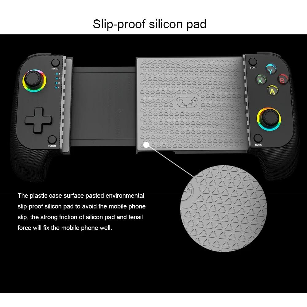 Wireless Gaming Controller Compatible with Switch, Android, IOS, Extendable Controller with Hall Joystick, Vibration