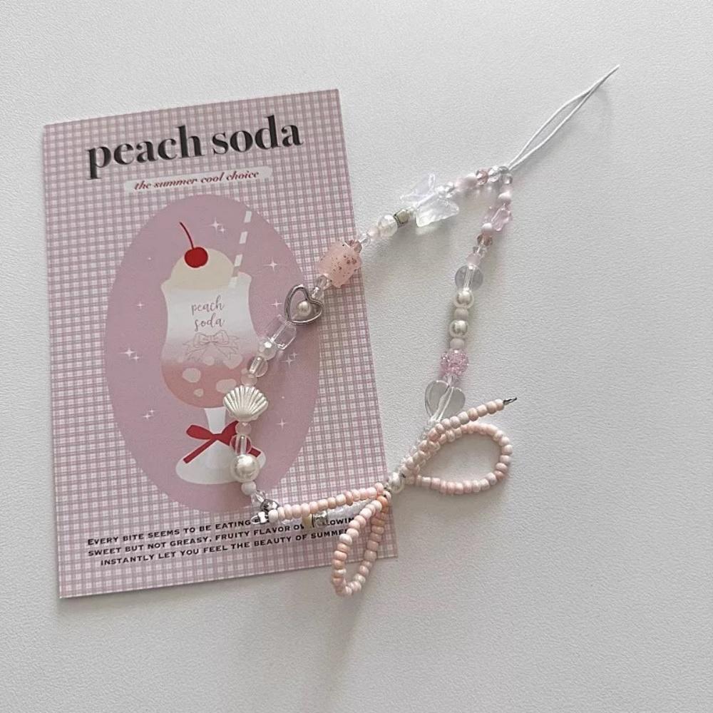 ins Korean girl bow apple kt cat mobile phone chain ccd camera hanging chain ornament new chain sweet