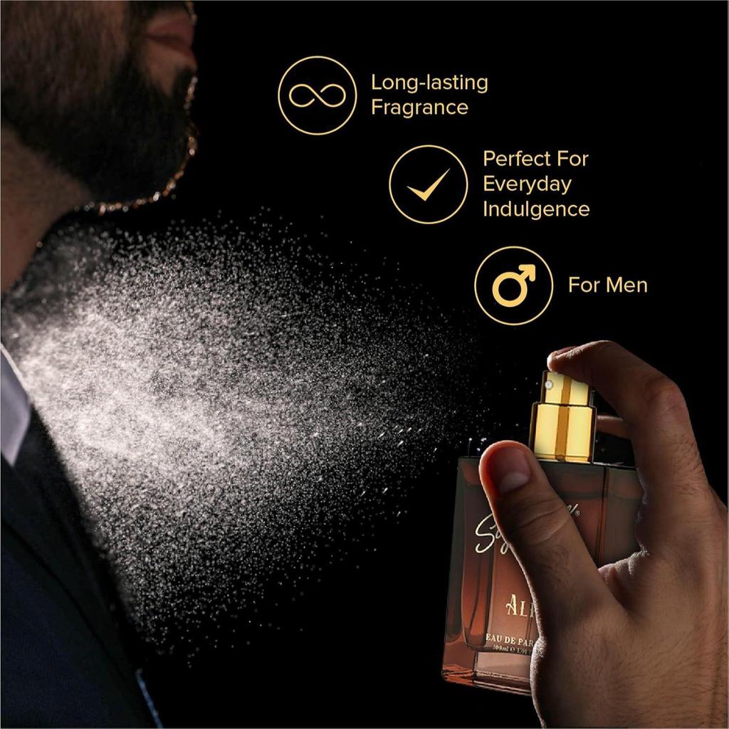 Signature Aura - ALP Eau De Parfum Men - 100ml | Long Lasting Perfume for Men | Luxury Everyday Wear Fragrance Gift for Him