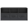 TV Stand in Black 102 x 34.5 x 47 cm Particleboard