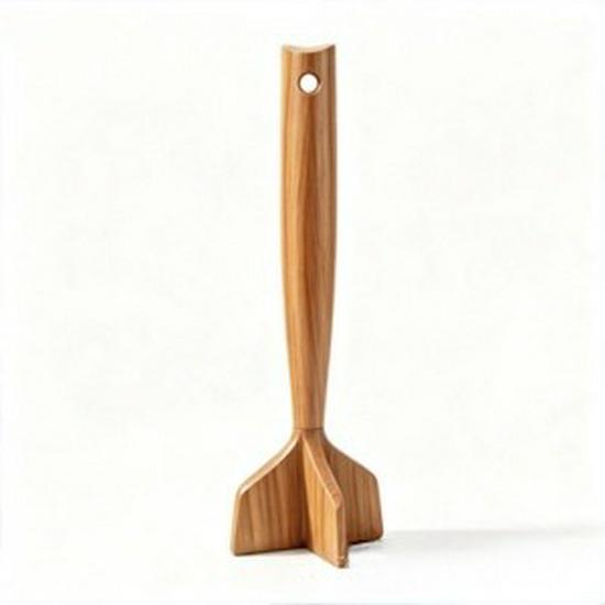 Non-Stick Pan Special: Teak & Acacia Wood Spatula, Stir-Fry Set, Salad Fork & Slotted Spoon