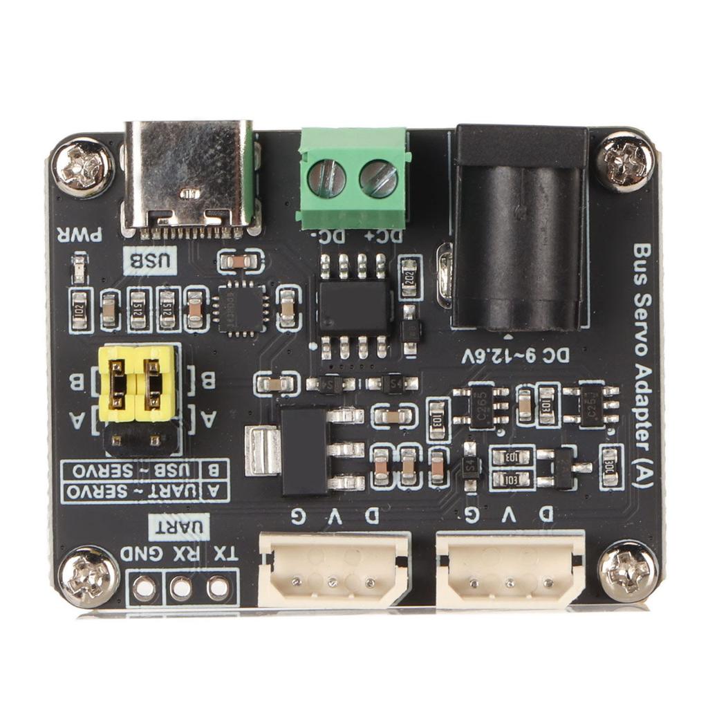 Bus Servo Driver Board 9 to 12.6V Input UART 5.5x2.1mm DC Space Saving Bus Servo Adapter for ST SC