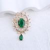 1pc Vintage Rhinestone Women's Brooch & Pin Jewelry - Retro Elegant, Fine Craftsmanship, Unique Design, for Scarves/Jackets/Bags