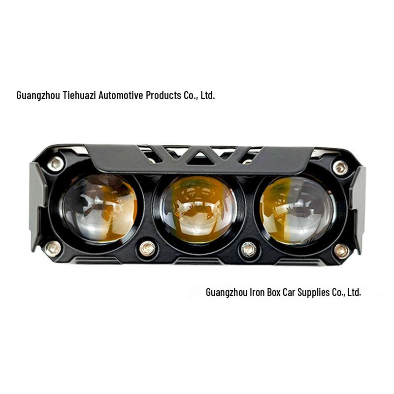 Dual-Color LED Fog Spotlight for Motorcycles & SUVs