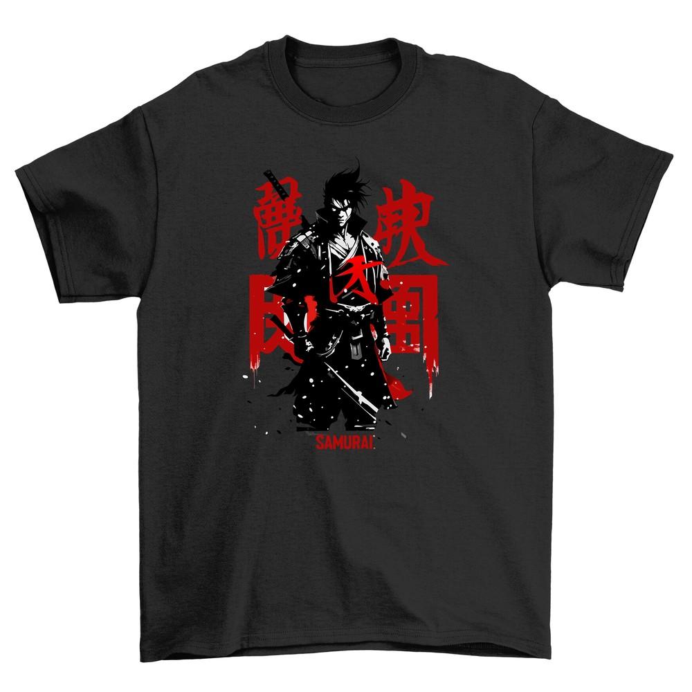 Samurai Warrior Anime T-shirt - Slice and Spice up Your Wardrobe! Unisex Printed