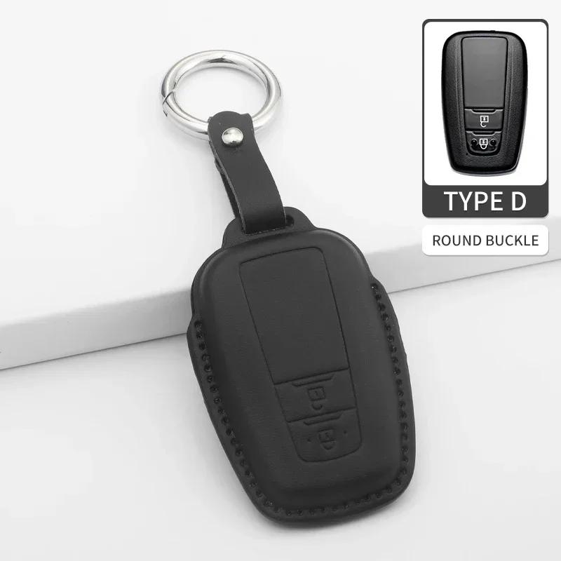 2/3 Tasten Auto Schlüsselhülle Schale Fob für Toyota Prius Camry Corolla CHR C-HR RAV4 Land Cruiser Fernbedienung Schlüsselanhänger PU Zubehör
