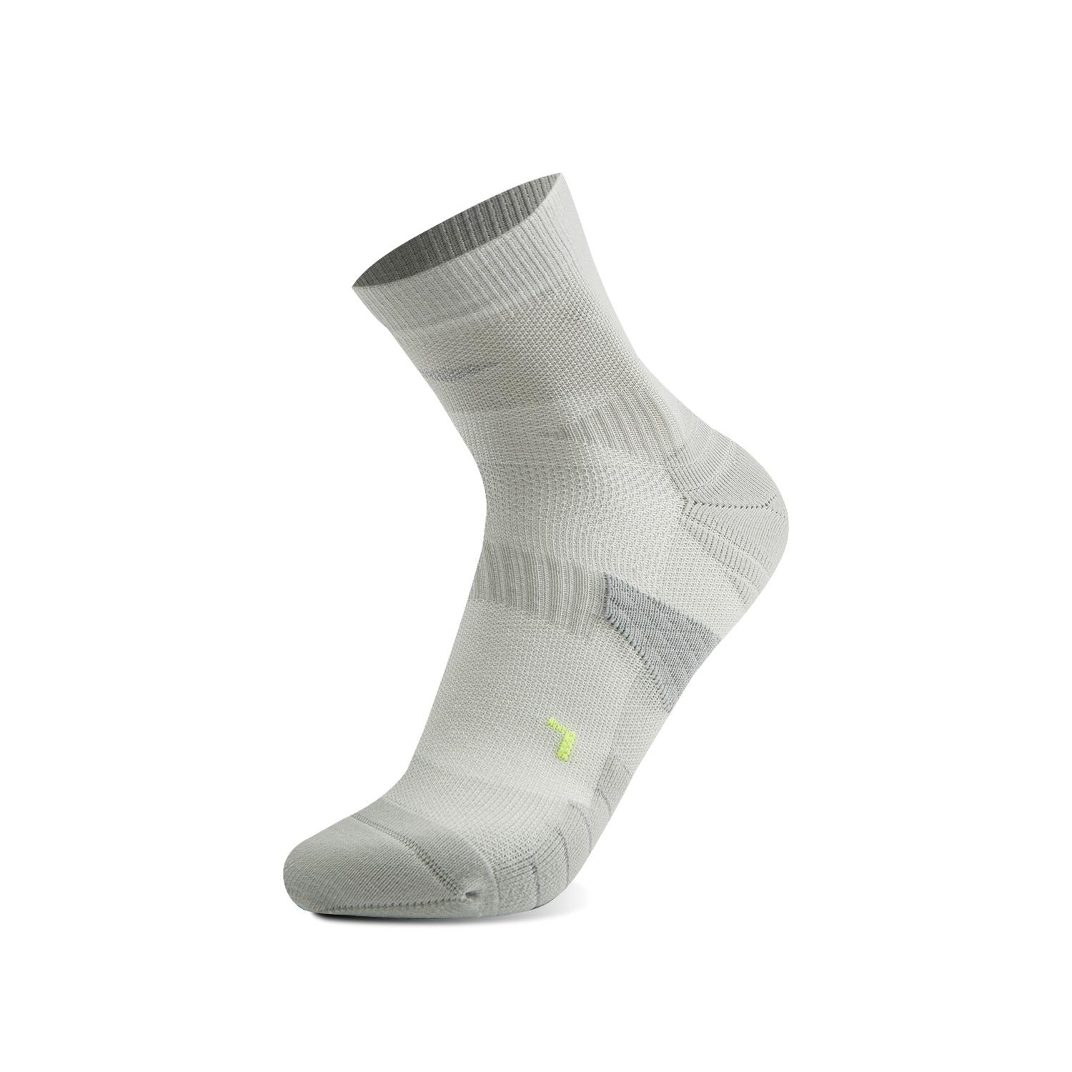 Li Ning Running Collection Running Socks Unisex 1 Pack Stone Gray AWSV079-2 M