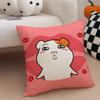 Ebichu Pillow Case Anti-Dustmite Pillowcase Invisible Zipper Silky Short Plush Sofa Cushion Cover