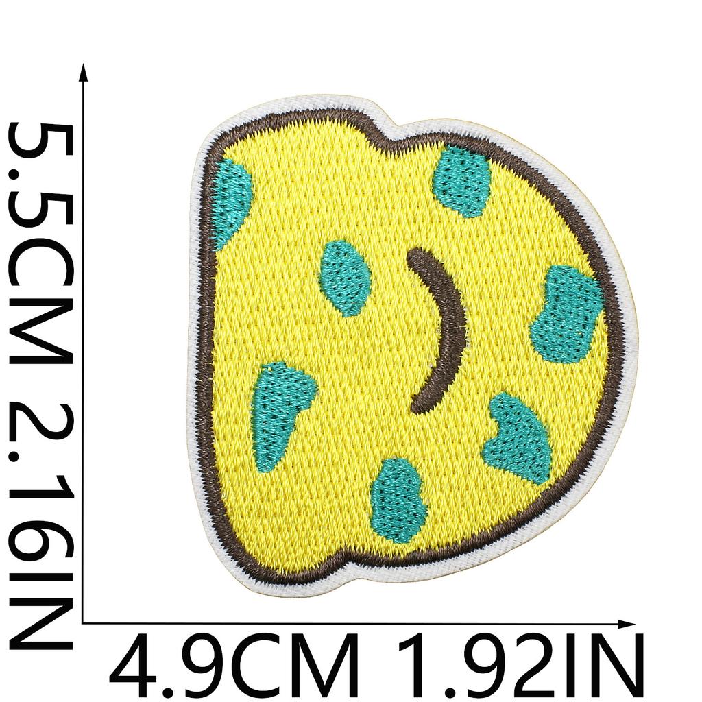 Animated Kitten Embroidery Cloth Sticker, Clothes Bag Decoration, Puppy Letter Computer Embroidery Label, English Letter Patch Sticker