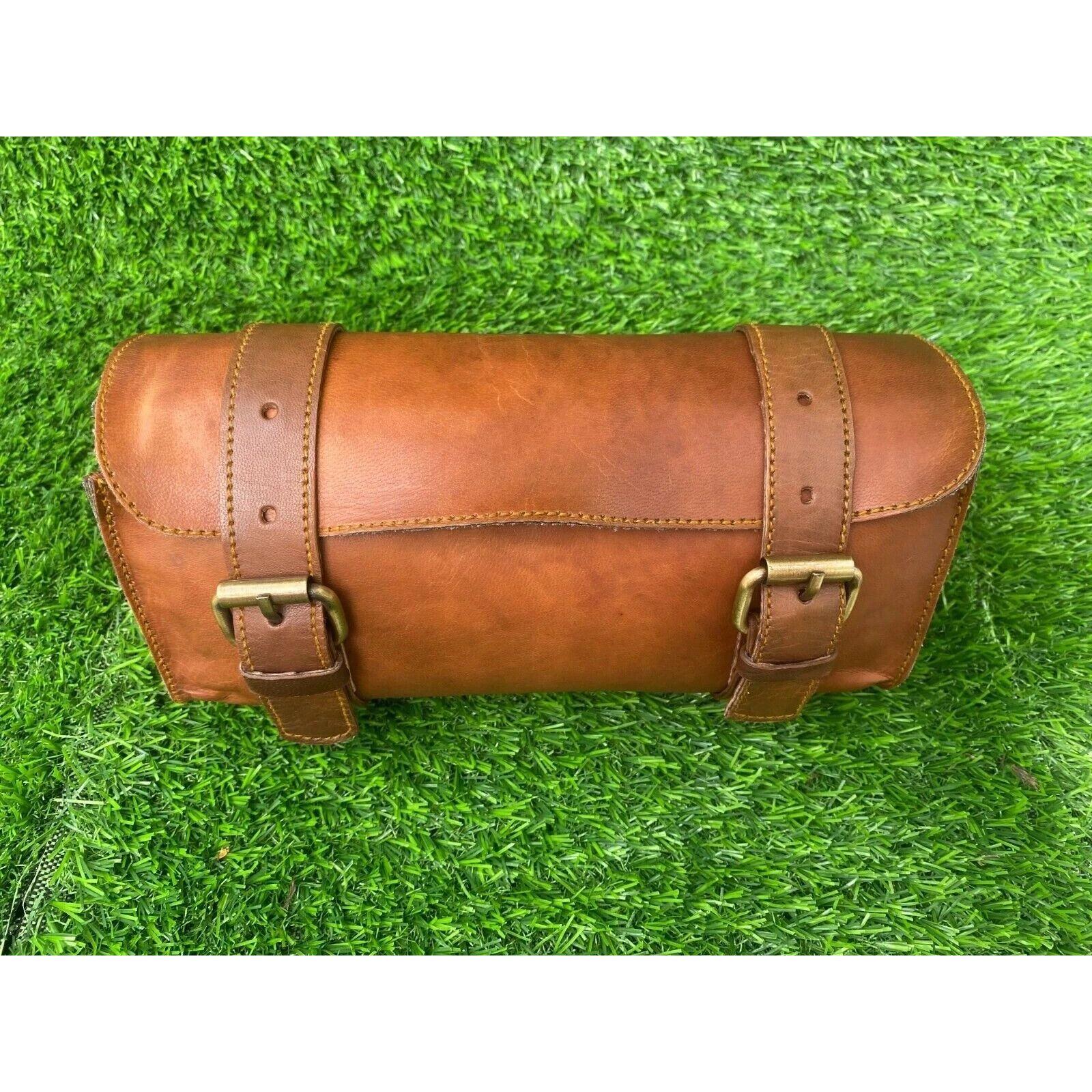 

Bag Handmade Saddlebags Saddle Pannier Side Pouch Motorcycle Leather 9 x 5 x4 in