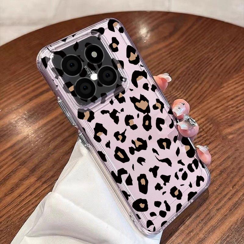 Leopard Print Phone Case For Xiaomi Redmi Note 15 Pro 4G Funda Redmi Note 14 13 Pro 5G Clear TPU Silicone Soft Cover