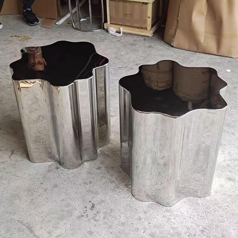 Modern Coffee Tables Stainless Steel Side Tables Minimalist Living Room Center Table Luxury Tea Table Creative Home Furniture