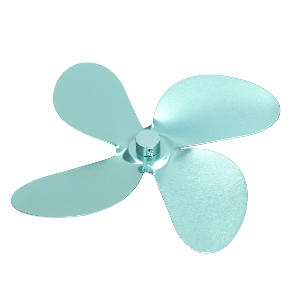 Fireplace Fan Blade 4 Blades Aluminium Alloy Christmas Style Wood Stove Accessories