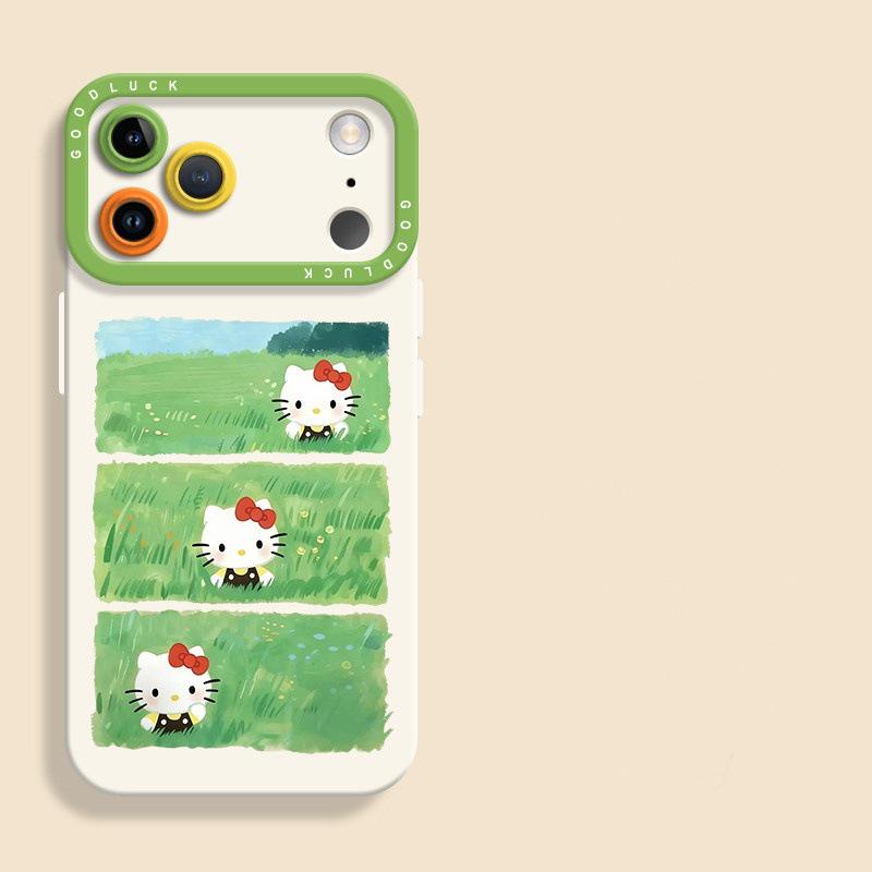 

Three-Compartment Cat Case: Compatible with Apple 17, 16 Plus, 15 Matte, 12 Mini & 13 Pro Max - Silicone Protection Apple 17 Pro