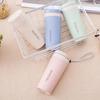 300ML Travel Mug Vacuum Insulated Double Layer Plastic Children Safety Water Bottle for Outdoor