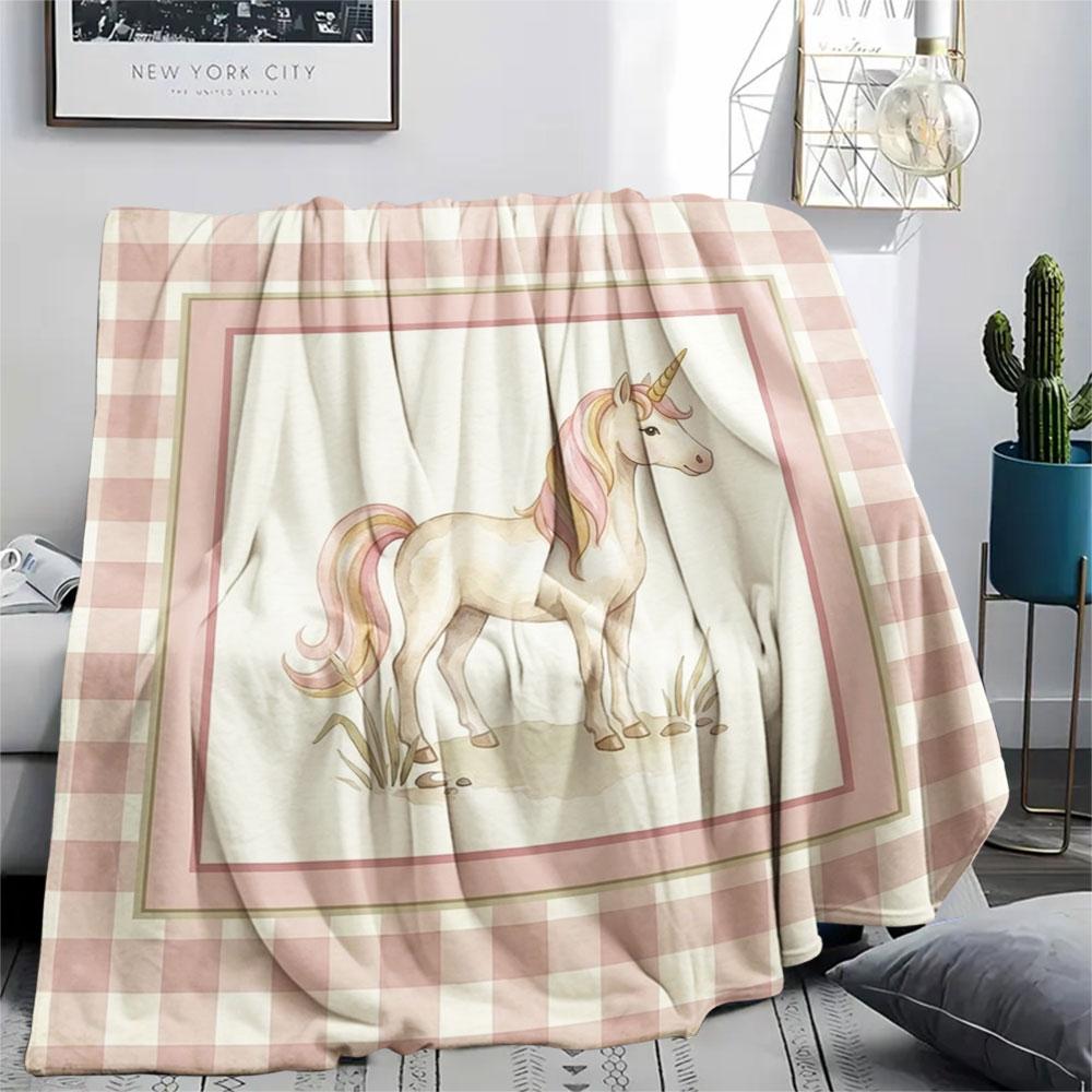 1PC Fantasy Patterned Flannel Blanket Lightweight and Portable for Home Decor Warmth and Comfort Halloween Gifts Holiday Present