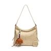 IELGY Work Commuter Large Capacity Tote Bag Retro Fashion Casual Underarm Bag Commuter Shoulder Bag