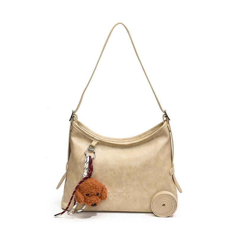 IELGY Work Commuter Large Capacity Tote Bag Retro Fashion Casual Underarm Bag Commuter Shoulder Bag