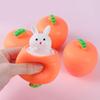 Random 1Pcs Squishy Carrot Rabbit Squeeze Telescopic Toys Kids Radish Rabbit Cup Pinch Music Toy Creative Stress Relief Gift