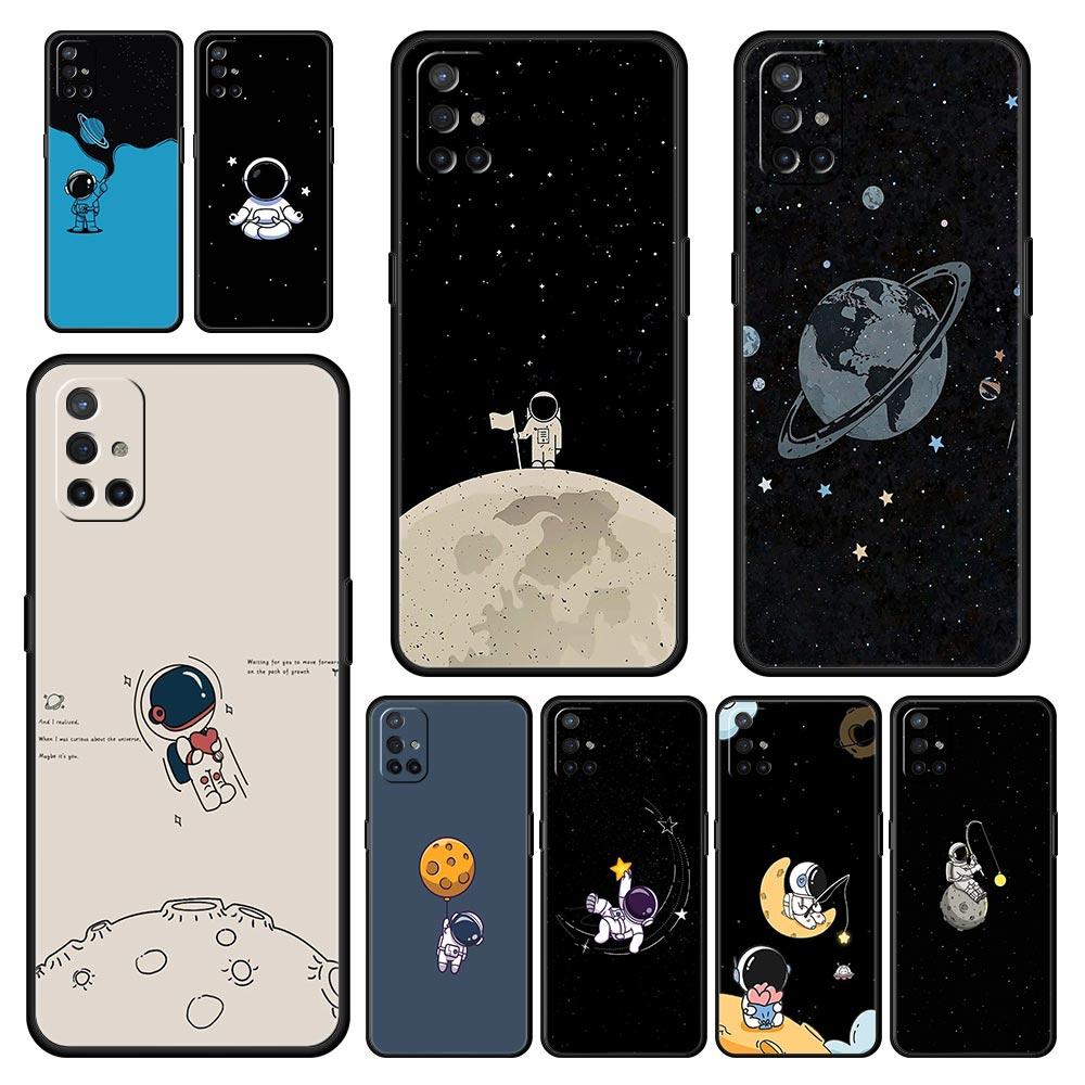 Lovely Astronaut Phone Case For OnePlus 13 12 11 10 9 8 7T Pro 13R 12R 10R 9RT 8T Nord N200 N30 2T CE 2 3 5G Lite Soft Cover