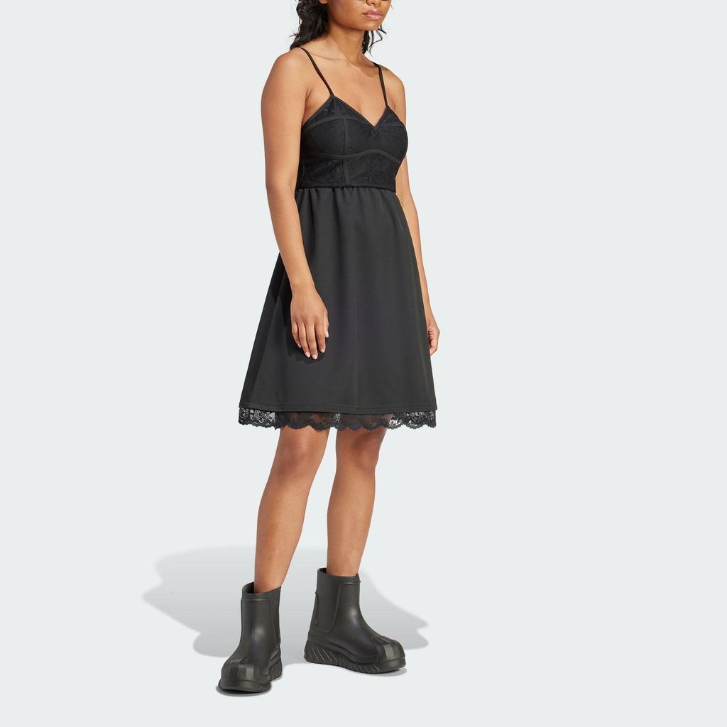(WMNS) adidas Lace Dress Asia Sizing 'Black' Women's IX6966