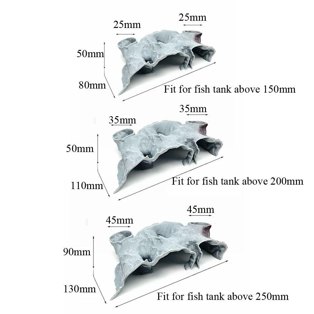 Durable 3D Printing Gravel Tunnel Cave Rest Safe Fish Tank Underground Cave Feeding Breeding House Fish Tank Ornament
