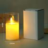 1/3/6Pcs Led Flameless Electric Candles Lamp Acrylic Glass Battery Flickering Fake Tealight Candle Bulk For Wedding Christmas
