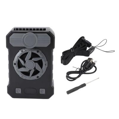 Taillenclip-Ventilator mit Lanyard 5 Geschwindigkeiten USB wiederaufladbar Tragbar Tragbar Nacken hängend Kühlventilator