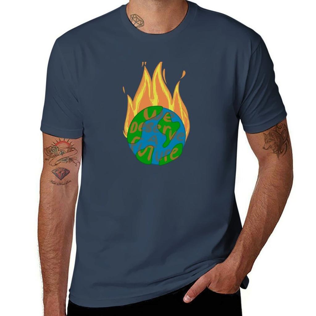 We Deserve A Future Tshirt Basic Short Sleeve For Unisex Tshirt