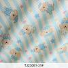 0.5m/1m/2m Cartoon Little Bear Corduroy Print Fabric for Sewing Children's Clothing,Dresses Pet Clothing DIY Decoration Fabrics