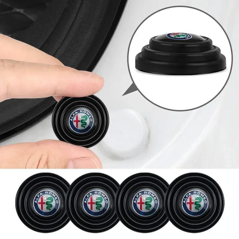 

For Alfa Romeo Car Door Shock Stickers Absorber Soundproof Buffer Pier for Alfa Romeo 156 159 Mito Giulia GT Brera Spider Giulie
