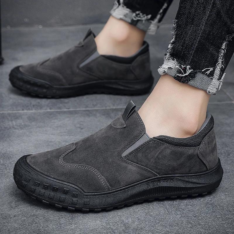 Men's Workwear Casual Sneakers Indoor Breathable Loafers Outdoor Seasonal Lightweight Beach Shoes Soft Sole Non-slip Fashion