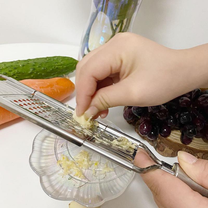 Shredder Cutter Portable Stainless Steel Manual Vegetable Slicer Easy Clean Grater with Handle Multi Purpose Home Kitchen Tools